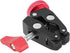 1/4" Crab Clamp Holder with Screw Adapter for Studio Flash Light Camera Tripod (Red)