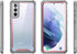 i-Blason Ares Series Case for Galaxy S21 Plus 5G, Rugged Clear Bumper Case Without Built-in Screen Protector (Pink)