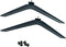 ALLIMITY Tabletop TV Base TV Stand for Living Room Replacement fit for Hisense