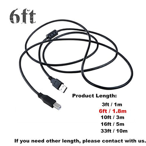 6ft C6240 C6250 C6280 C6380 C7250 7350 7550 8049 8050 8050xi 1215vm 1218 1218xi 1315 1210xi USB Cable PC Laptop Data