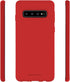 GOOSPERY Soft Feeling Jelly for Samsung Galaxy S10 Case (2019) Silky Slim Bumper Cover (Red)