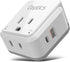 Ceptics Brazil Power Plug Adapter Travel Set - 20W PD & QC, Safe Dual USB & USB-C, Compact & Powerful