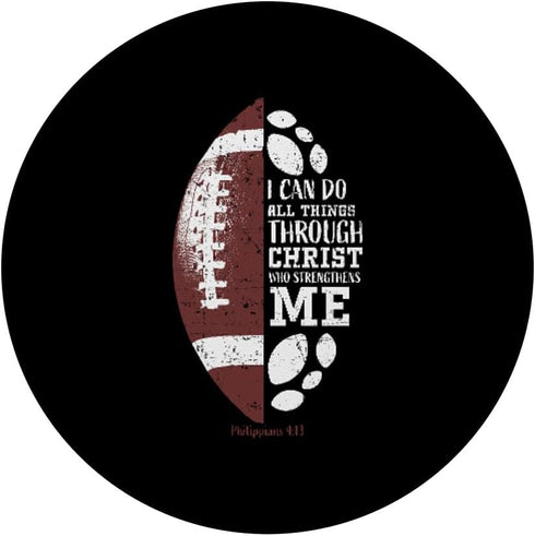 Christian Football Gifts for Teen Boys, Kids & Men - Religious Verse PopSockets Standard PopGrip