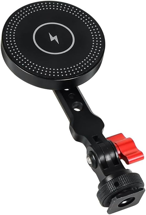 NovelGoal Magnetic Wireless Charger Mobile Phone Holder Stand Tripod Adapter Mount for Magnet Bracket (Charger Combo)
