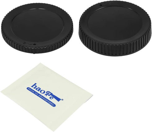Haoge Camera Body Cap and Rear Lens Cap Cover Kit for Nikon Z Mount Camera Lens Z7II Z6II Z50 Z6 Z7 Replaces LF-N1 BF-N1