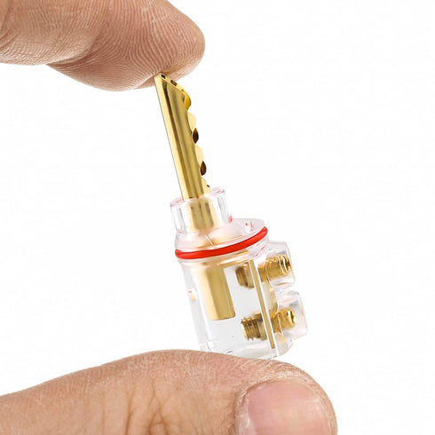 Viborg Audiocrast 4X HiFi Speaker Banana Plug Connectors 4MM BFA Type Dual Screws Locking Speaker Terminals with Heat Shrink Tubing + Allen Wrench (Gold, BFA)