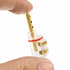 Viborg Audiocrast 4X HiFi Speaker Banana Plug Connectors 4MM BFA Type Dual Screws Locking Speaker Terminals with Heat Shrink Tubing + Allen Wrench (Gold, BFA)