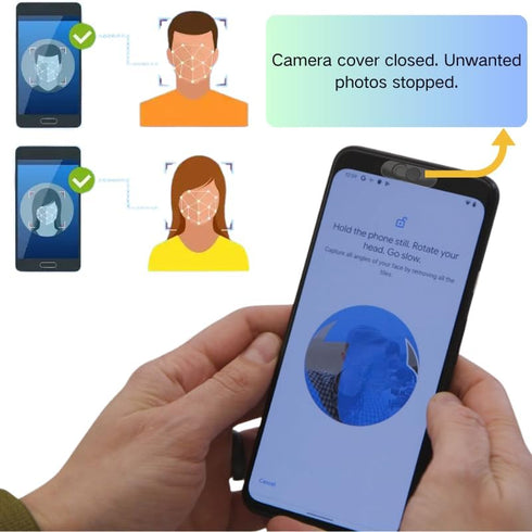 Velaporco 2 Pack Front Camera Cover | Smartphones Webcam Cover Protect Privacy, Camera Privacy Covers Compatible