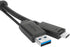 Targus 1M USB-C Male with Screw to USB-C Male Cable with USB-A Tether - ACC1133GLX