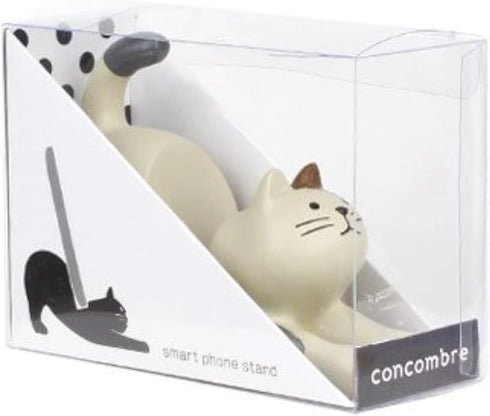 SB Goods Cream Cat with Brown Ear Patch Smartphone Stand