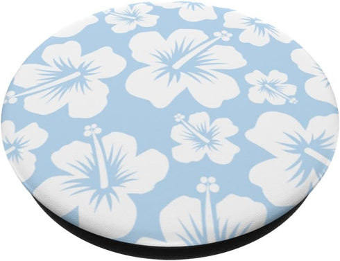 Blue Hibiscus Flowers PopSockets Swappable PopGrip
