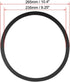 uxcell Black 10 Inch EVA Foam Speaker Edge Surround Rings Replacement Parts for Speaker Repair or DIY