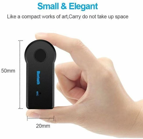 Bluetooth Transmitter Receiver Wireless Adapter, 3.5mm Aux Jack Stereo Audio Input Output for TV Car Headphone Speakers