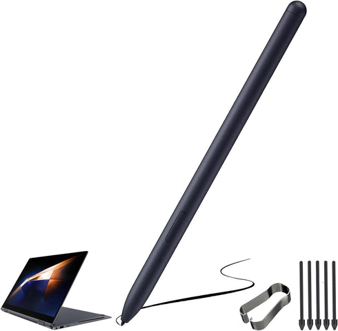 Galaxy Book4 360 / Book4 Pro 360 S Pen Replacement for Samsung Galaxy Book4 360, Book4 Pro 360 Stylus (Black)