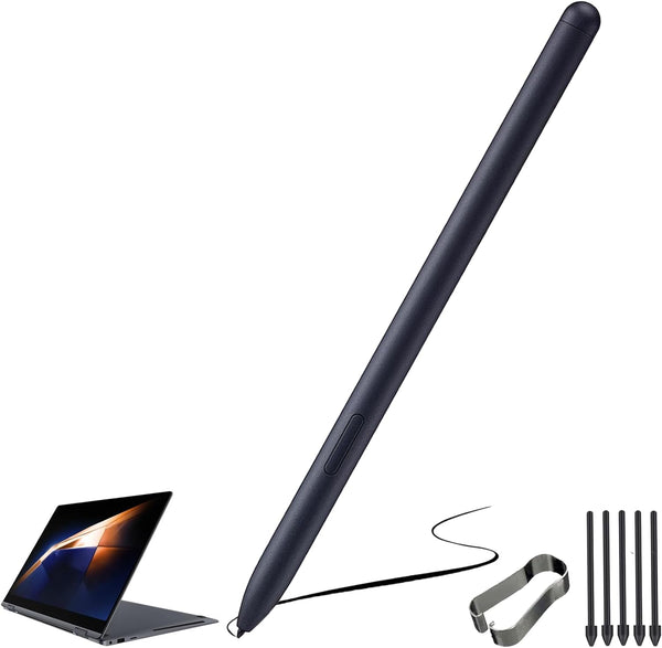 Galaxy Book4 360 / Book4 Pro 360 S Pen Replacement for Samsung Galaxy Book4 360, Book4 Pro 360 Stylus (Black)