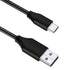 GEEKRIA USB Headphones Vegan Leather Short Charger Cable Compatible with Sony WH-1000XM5 WH-1000XM4 WH-ULT900N WH-XB920N WH-XB910N Charger, USB to USB-C Replacement Power Charging Cord (1ft/30cm)