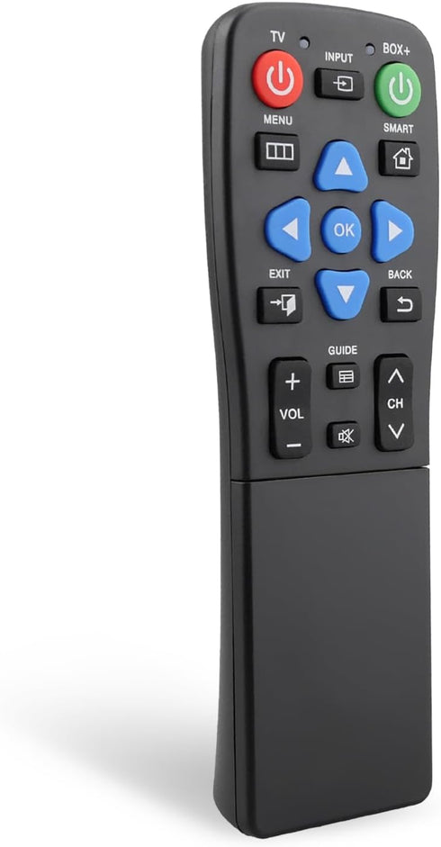 FurnyQuaint Big Button TV Remote Waterproof Control Remoto 4-in-1 Universal for Seniors with
