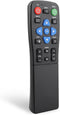 FurnyQuaint Big Button TV Remote Waterproof Control Remoto 4-in-1 Universal for Seniors with