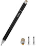 Stylus Pen, 2 in 1 Fine Point and Mesh Tip Stylus for Touch Screen, Compatible for Tablet and Cellphone (1Pc, Black)
