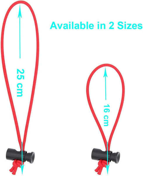 Foto&Tech Multipurpose Extra Thick Elastic Cable Tie - Adjustable Cable Strap Toggle Tie for Cable Management