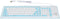 Heayzoki 103 Keys Foldable Silicone Keyboard - USB Wired Rollup Soft Rubber Keyboard for PC Laptop Desktop (Blue)