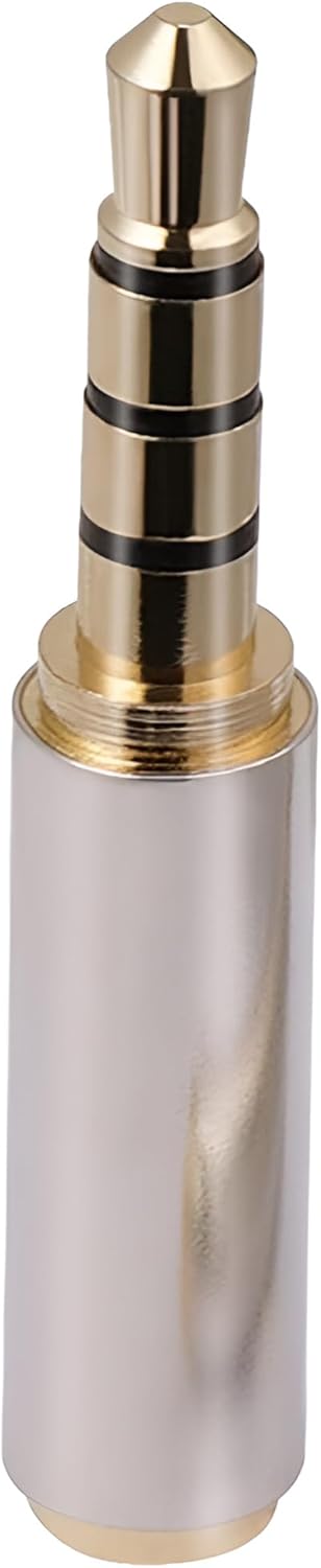JacobsParts Gold Plated 3.5mm Male to 2.5mm Female Stereo Audio Headphone Jack Adapter Converter