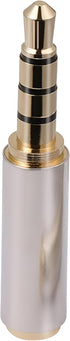 JacobsParts Gold Plated 3.5mm Male to 2.5mm Female Stereo Audio Headphone Jack Adapter Converter