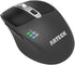 Arteck Wireless Bluetooth Mouse with Nano USB Receiver, Black, Ergonomic Design, 4-Month Battery Life