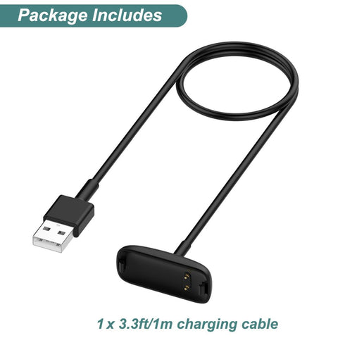 Kissmart Inspire 3 Charger, Replacement USB Charging Cable for Fitbit Inspire 3 (1ft/30cm)