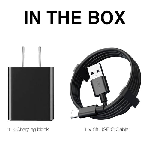 Cell Phone Charger Cable for CAT S61, S62 Pro, S52, S75, S53, S22 Flip, USB C Charging Cable Adapter (5FT)