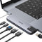 USB C Adapter HDMI Hub for MacBook Pro/Air M1M2M3, Multiport Adapter with HDMI, Ethernet, Thunderbolt 3