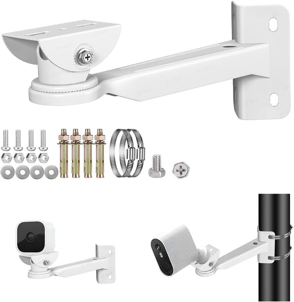 ZT-NET Security Camera Mount Corner Pole Mounting Bracket Universal Heavy-Duty Adjustable Holder