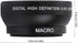 HD Wide Angle Lens with Macro Close-up 0.45X Magnification, Fits Any 49mm Diameter Lens
