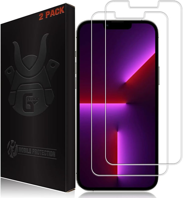 2 Pack Tempered Glass Screen Protector for iPhone 14 Plus & 13 Pro Max - 6.7" Case Friendly, Lifetime Replacement