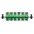 Xunsomten 2pcs 12 Fiber SC to SC APC Single Mode Fiber Patch Panel with Coupler Adapter Connectors