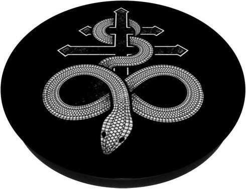 Satanic Snake Leviathan Cross Occult Symbol PopSockets PopGrip: Swappable Grip for Phones & Tablets