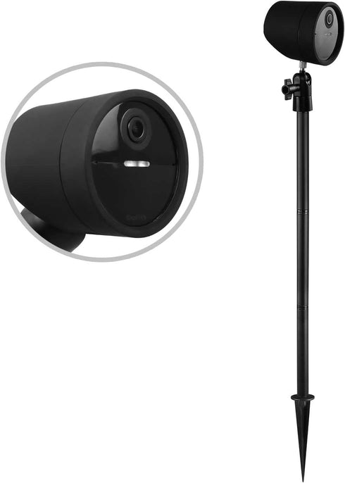 HOLACA Spike Pole Mount Ground Stake for SimpliSafe Outdoor Camera, Weatherproof Silicone Skin, Soft Ground Bracket Only
