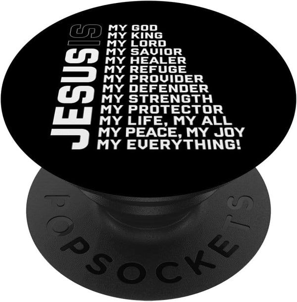 God Believer Gift, Jesus Christian Lord Jesus Definition PopSockets Standard PopGrip