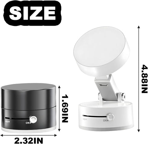 Sandfren Vacuum Suction Magnetic Car Phone Holder, Rotatable Foldable Vehicle Smartphone Mount for Windshield Smooth