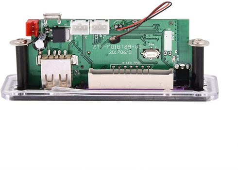 12V MP3 Decoder Module, USB/Bluetooth/SD Card/FM Radio WMA Decoder Board with Remote Control, Hands-Free Call