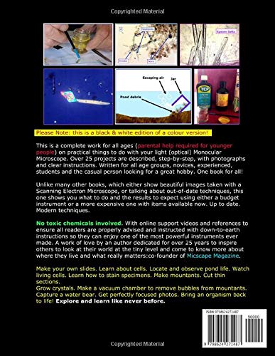 Microscope Projects For Monocular Microscopes - Black & White Edition.