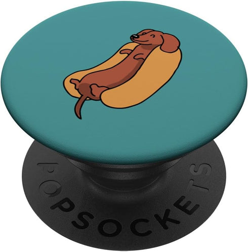 Dachshund Dog Doxie Wiener Blue Cute Funny Gift PopSockets PopGrip - Swappable Grip for Phones