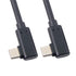 cablecc USB-C Type-C to Type-C Cable Gen2 10Gbps 65W Dual 90 Degree Angled Type 1M