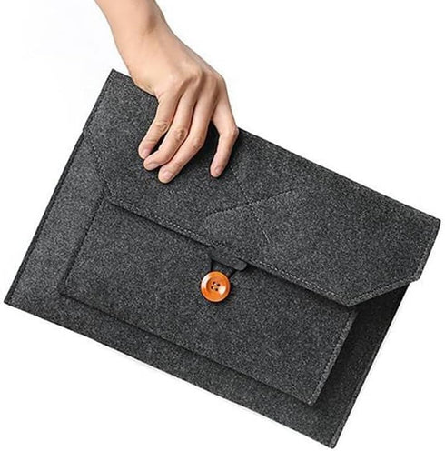 Jcnewpop 15.6 Inch 15.6 Inch Portable Monitor Sleeve Case with Multi-Storage Organizer - Lightweight Felt Second