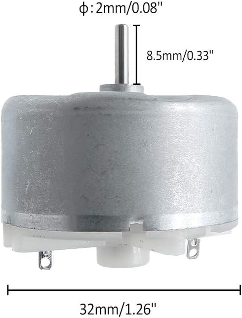 DC3-12V 2700RPM DC Motor, 32mm Diameter for RC Hobby Aircraft (1 Pc)
