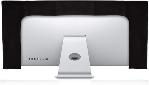 kwmobile Computer Monitor Cover for 34-35" Monitor, Don't Touch My Screen White/Black Design