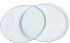 1pc Transparent Board, Clear Glass Working Stage Round Bottom Specimen Plate, Diameter 95mm 100mm