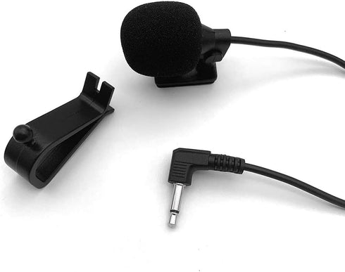 Mic 3.5mm External Portable Microphone Assembly for Car Vehicle Head Unit, Bluetooth Enabled Audio Stereo Radio