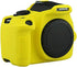 Yisau Camera Case for Canon EOS Rebel T6 T7, Silicion Rubber Camera Case Cover Detachable Protective for EOS 1300D Rebel T6/ EOS 1500D Rebel T7 KISS X90 Camera (Yellow)