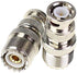 BNC Male to UHF Female PL259, Female to BNC Male SO-239 RF Coaxial Coax Adapter, 2Pcs